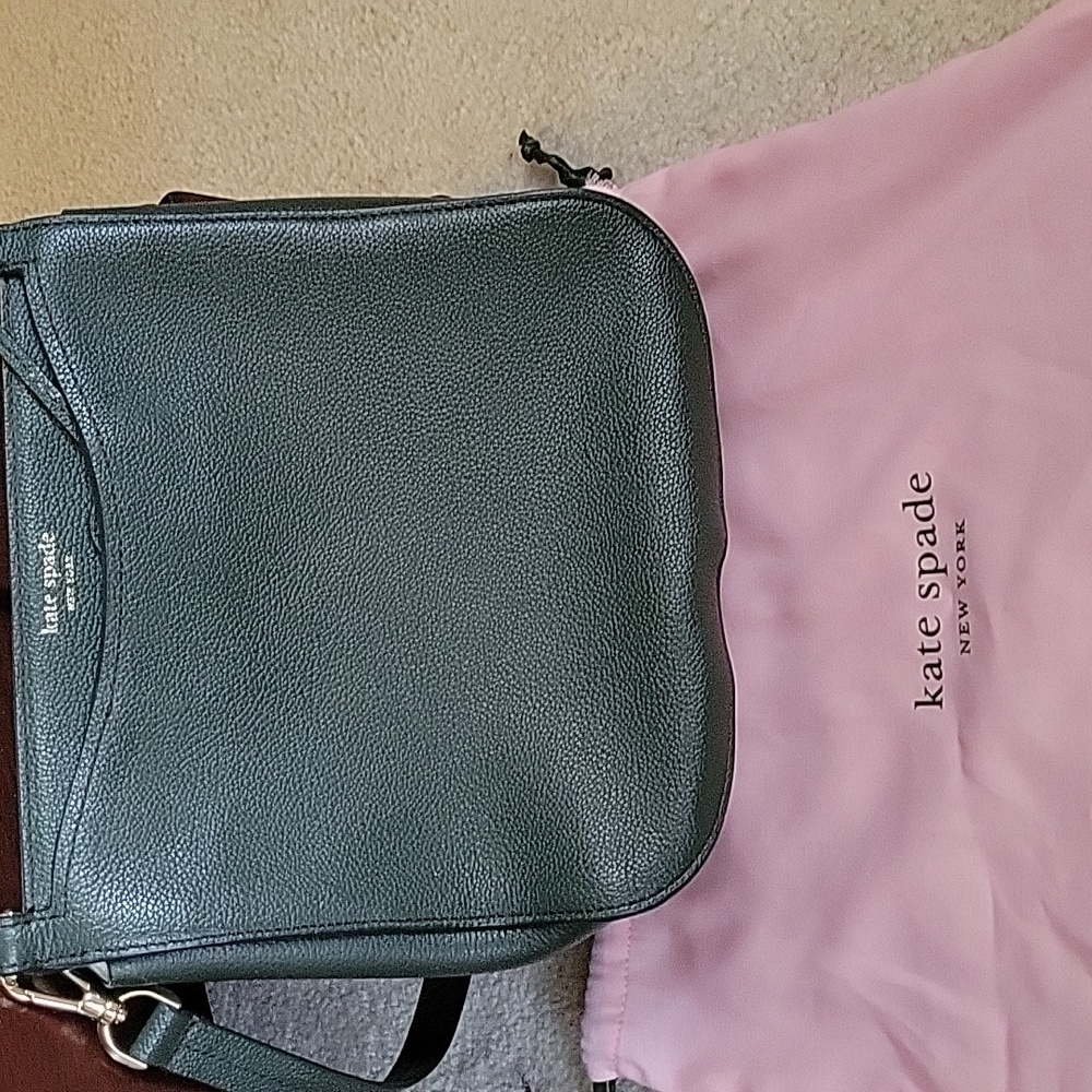 Kate Spade Hunter Green Leather Crossbody Bag